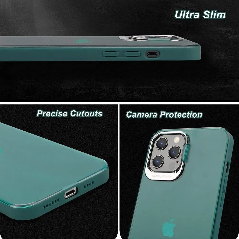 Sacstar Designed for iPhone 12 Pro Max Case Shockproof Protective 6.7 Green